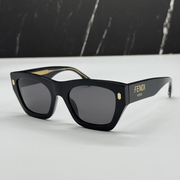 NEW FENDI BLACK GREY WOMEN SUNGLASSES FENDI FE40100I 01A main image 8